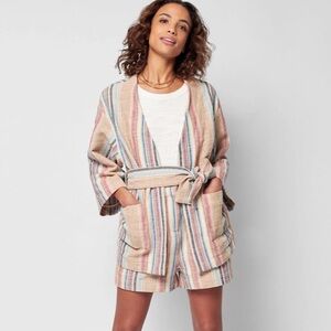 Faherty | Mykonos Jacket Surfrider Striped Top Cotton Oversized Tie Blazer